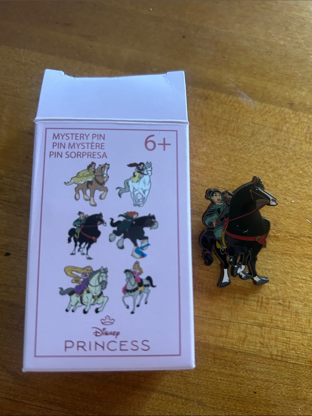 Disney Princess Pin - Black Horse with Red Accents